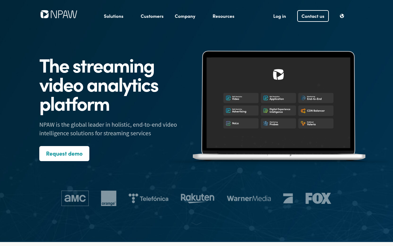 NPAW (Nice People at Work) homepage screenshot