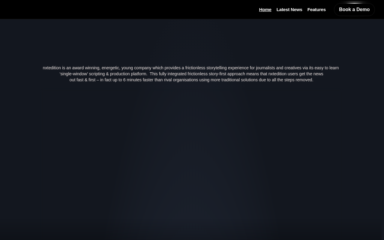 nxtedition homepage screenshot