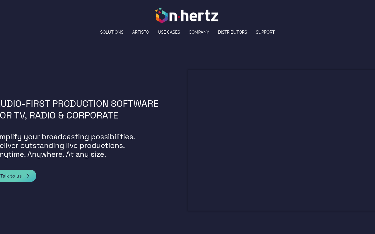 On-Hertz homepage screenshot