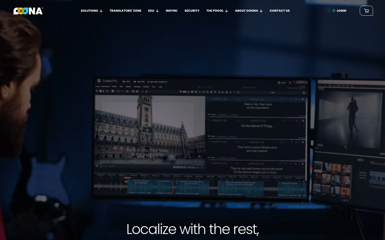 OOONA homepage screenshot