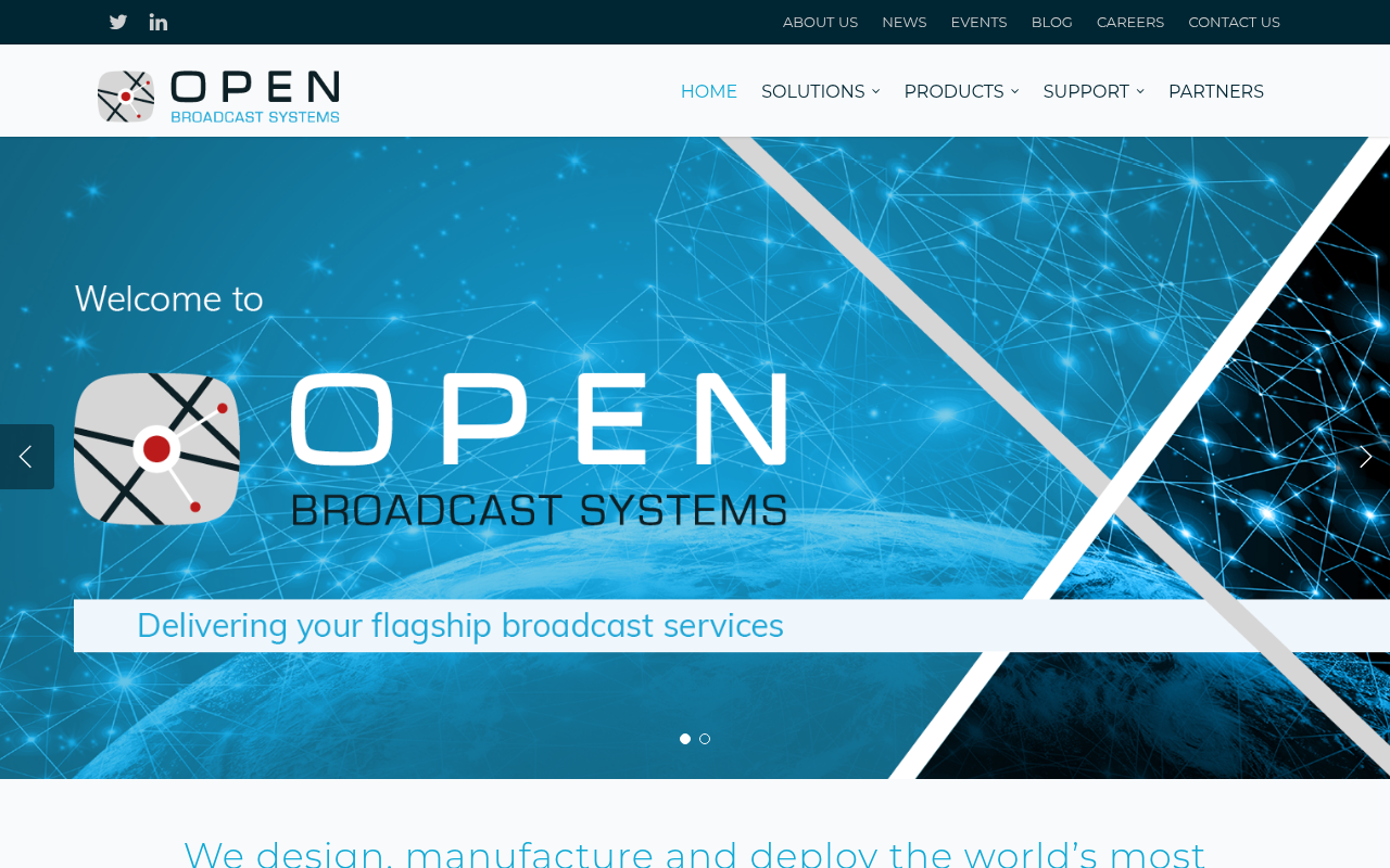 Open Broadcast Systems homepage screenshot