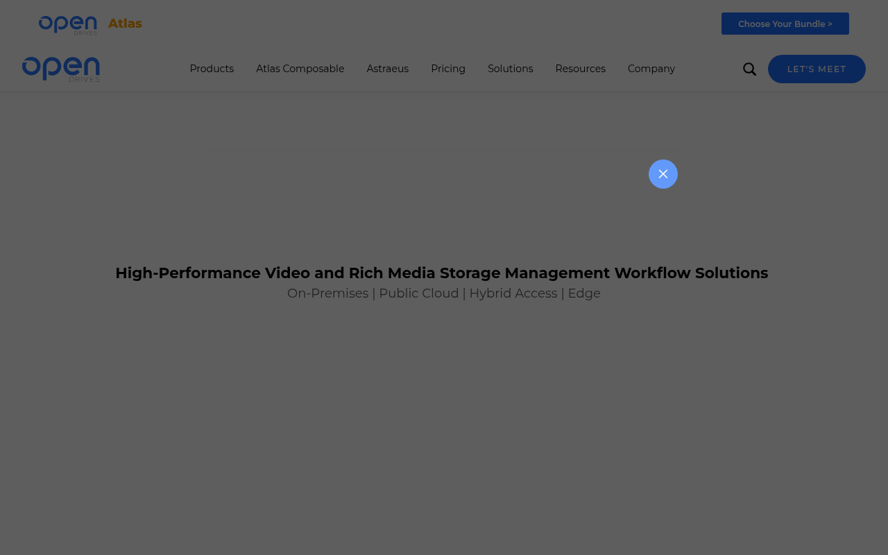 OpenDrives homepage screenshot