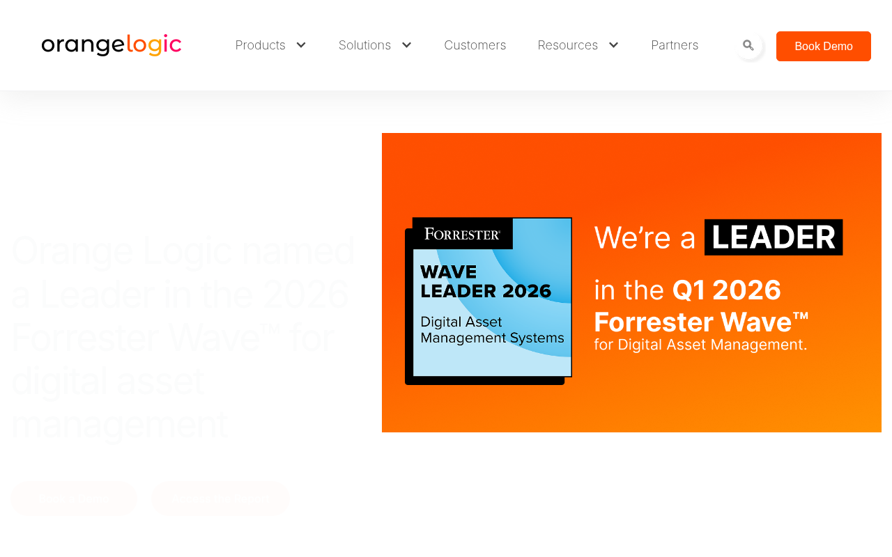 Orange Logic homepage screenshot