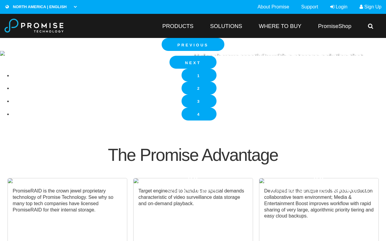Promise Technology homepage screenshot