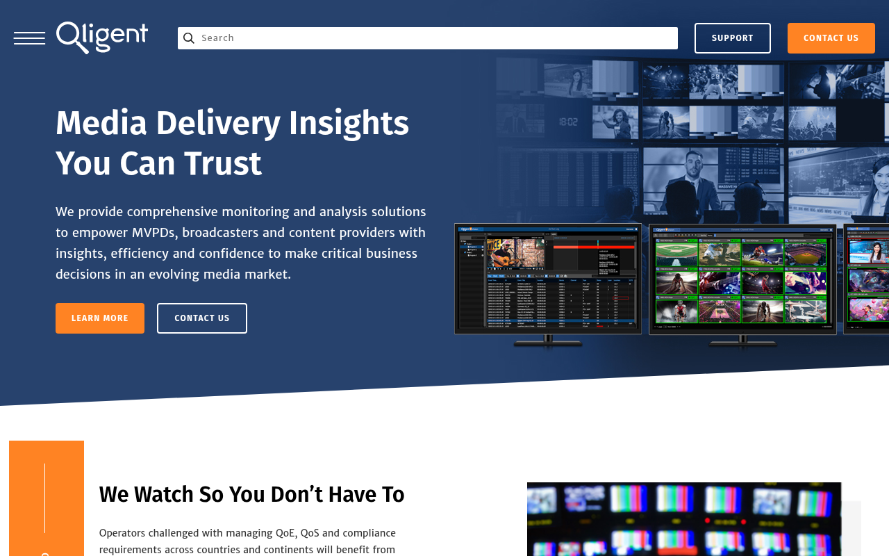 Qligent homepage screenshot