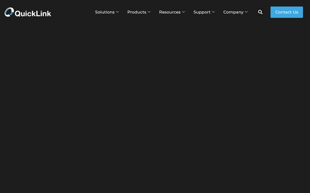 QuickLink homepage screenshot