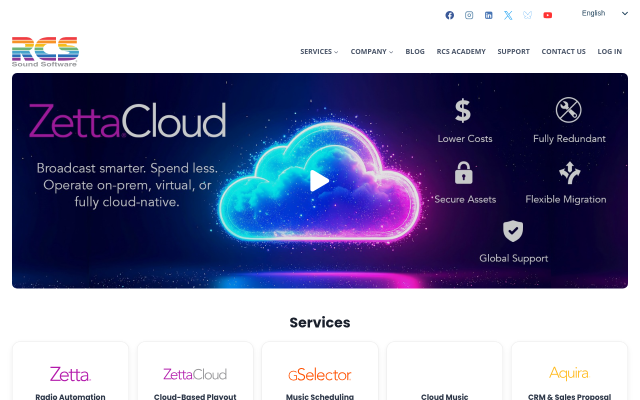RCS homepage screenshot