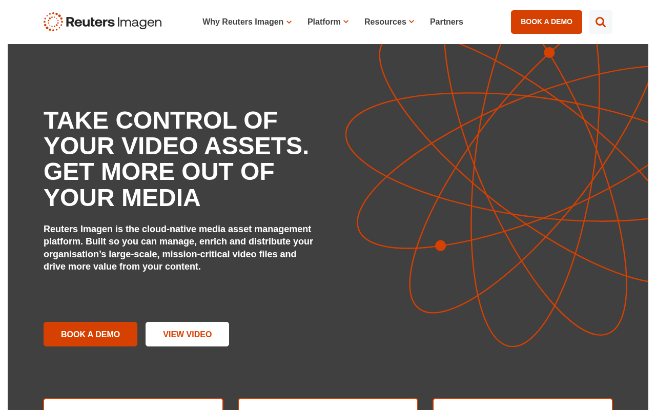 Reuters Imagen homepage screenshot