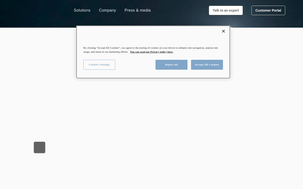 Satcube homepage screenshot