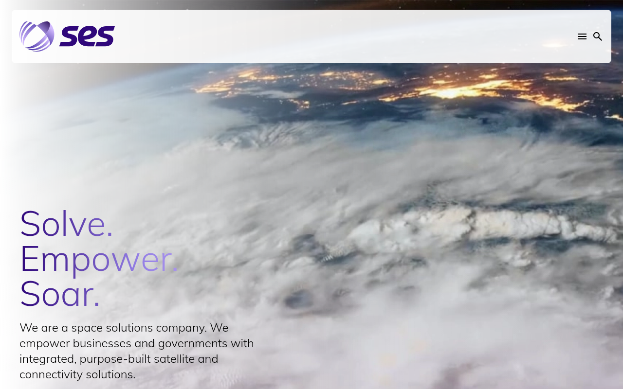 SES homepage screenshot