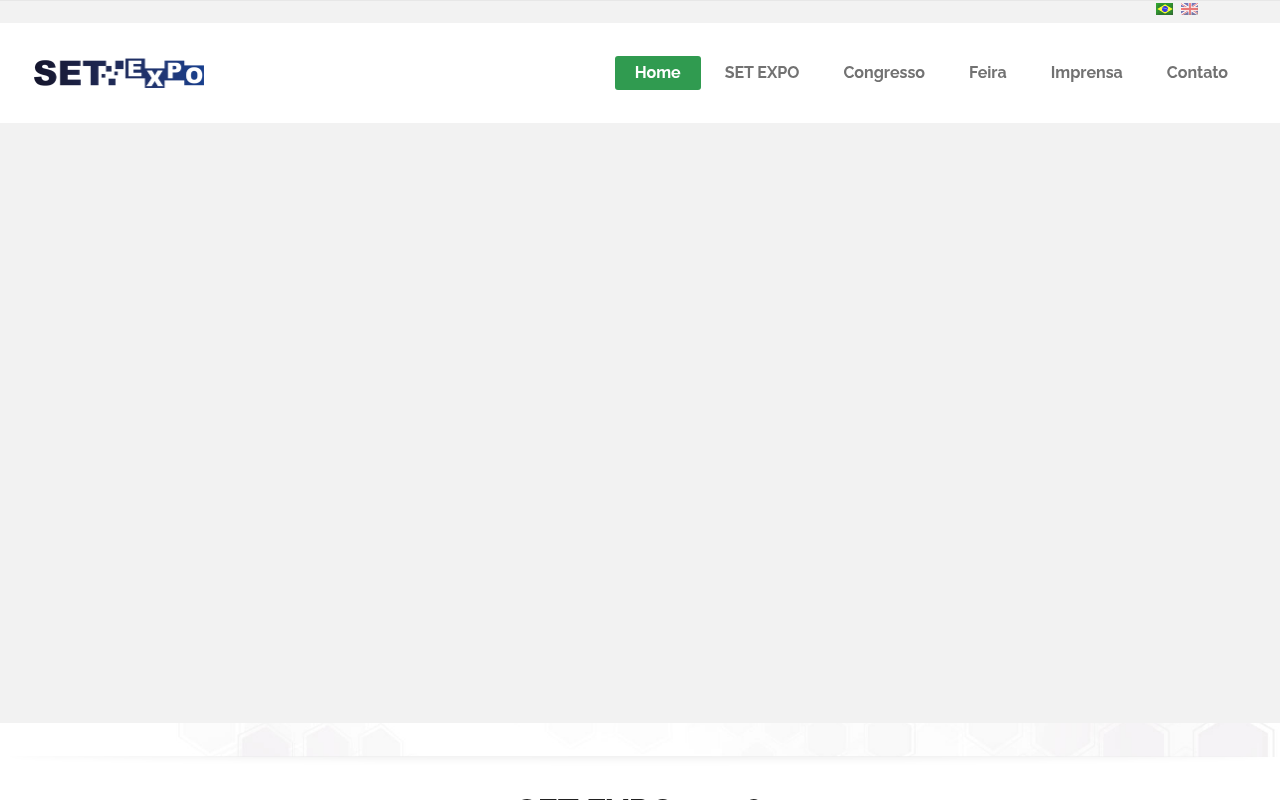 SET EXPO homepage screenshot