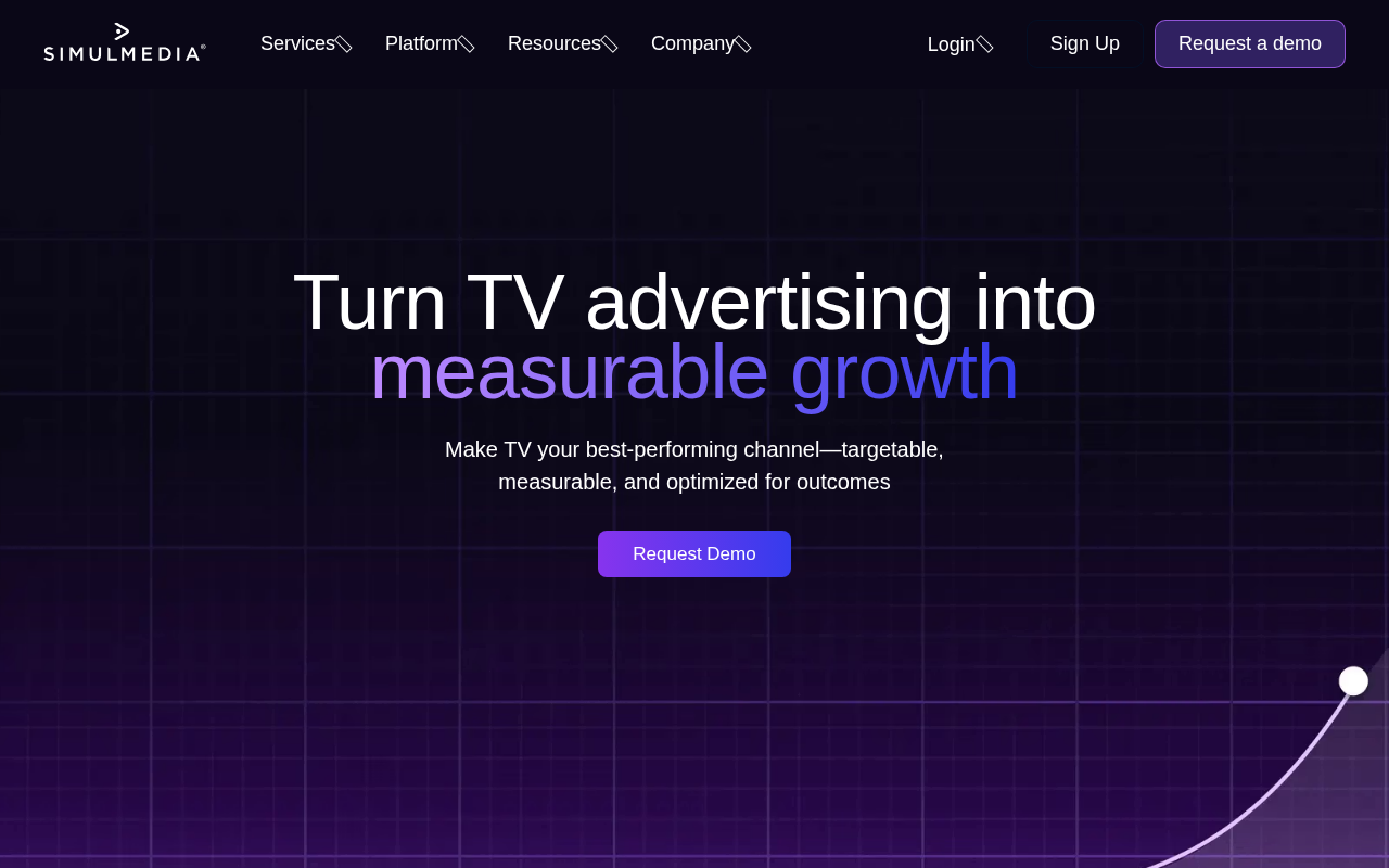 Simulmedia homepage screenshot