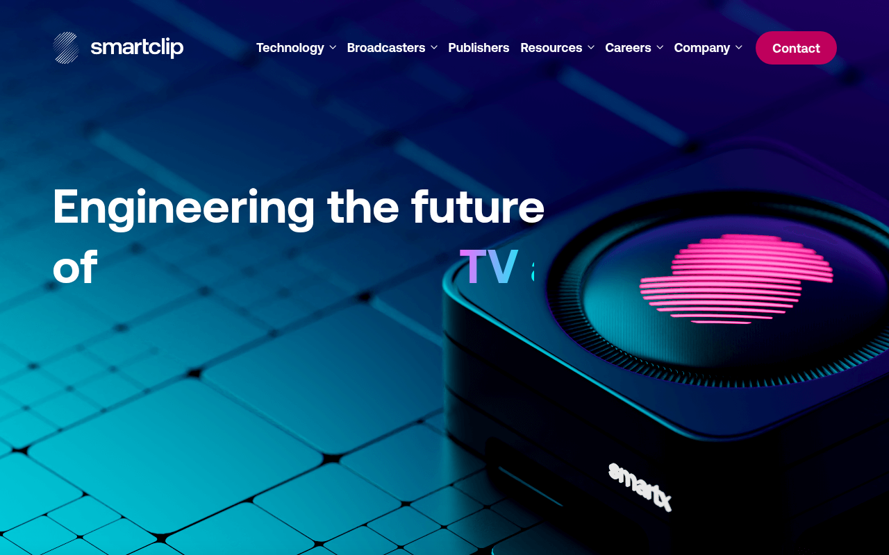 smartclip homepage screenshot
