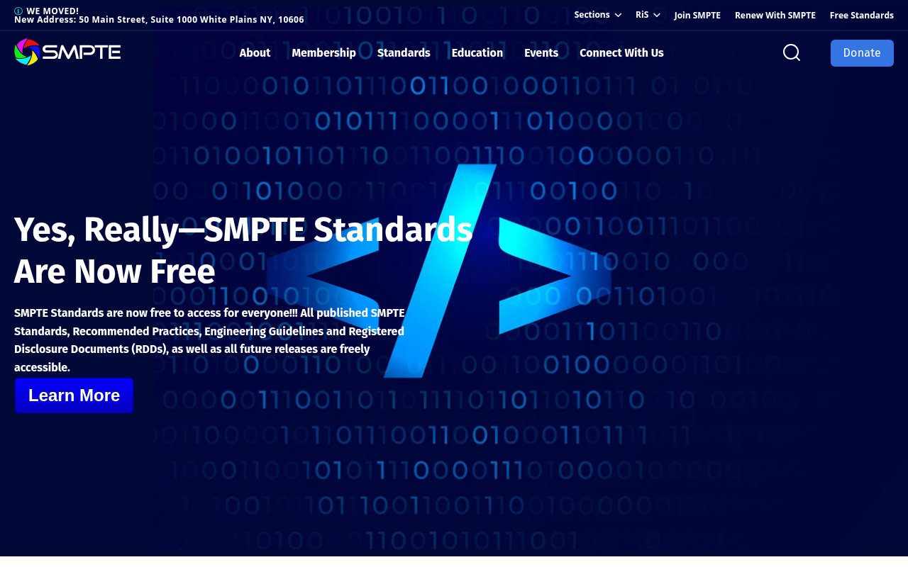 SMPTE homepage screenshot