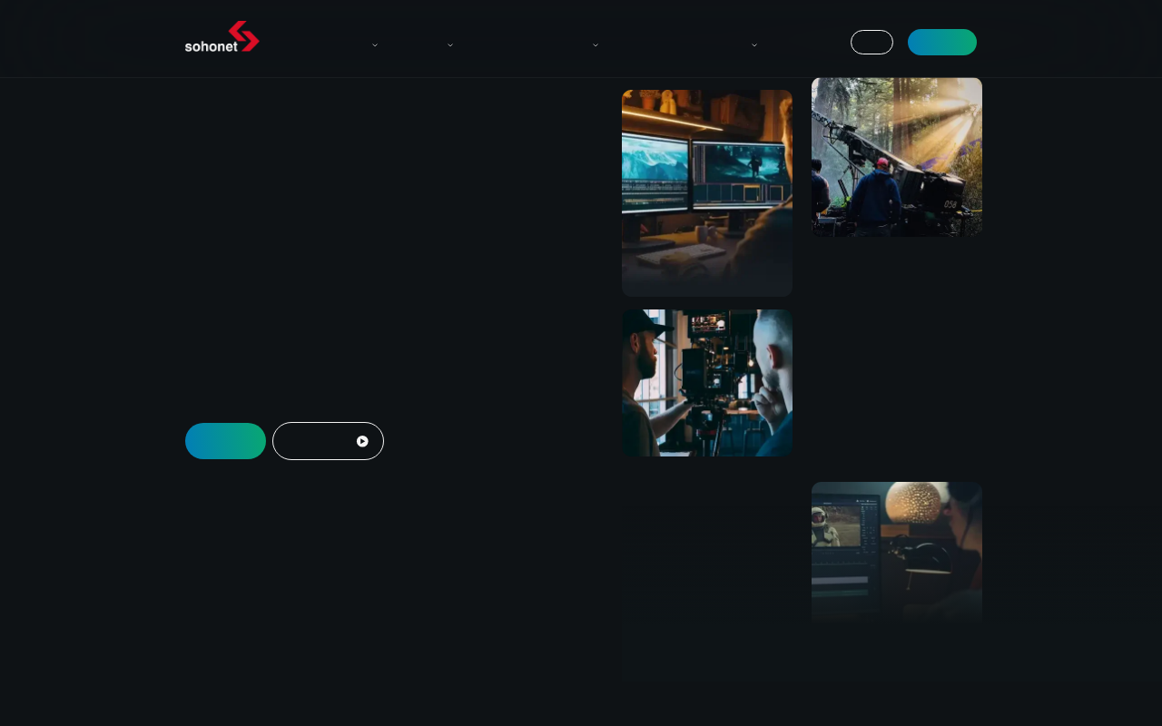 Sohonet homepage screenshot