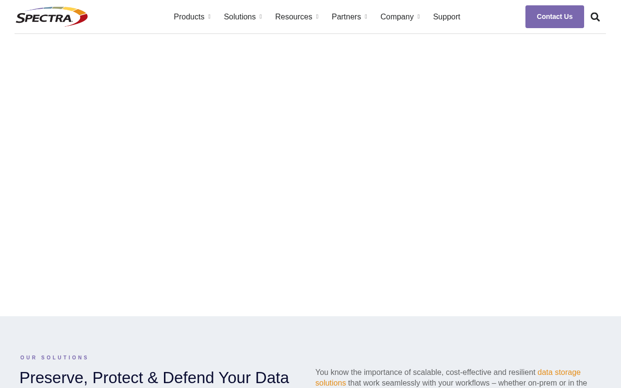 Spectra Logic homepage screenshot