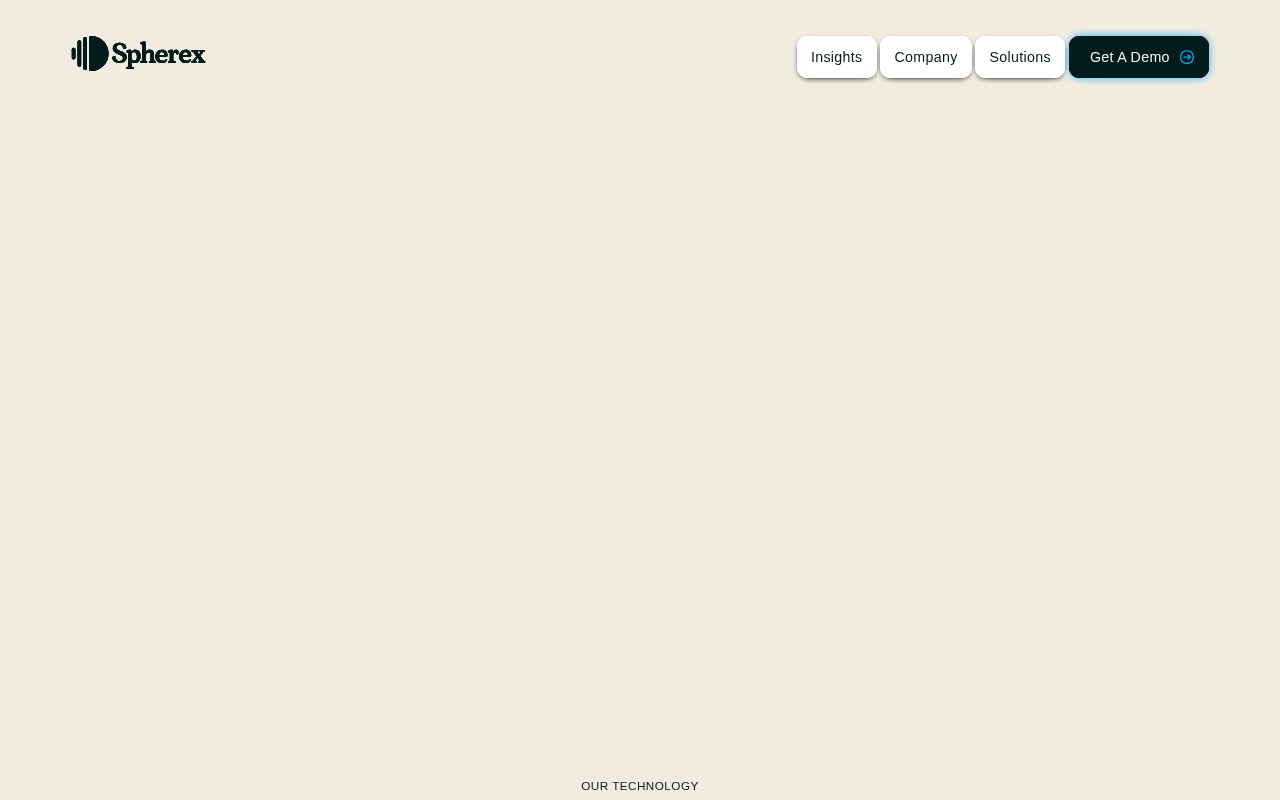 Spherex homepage screenshot