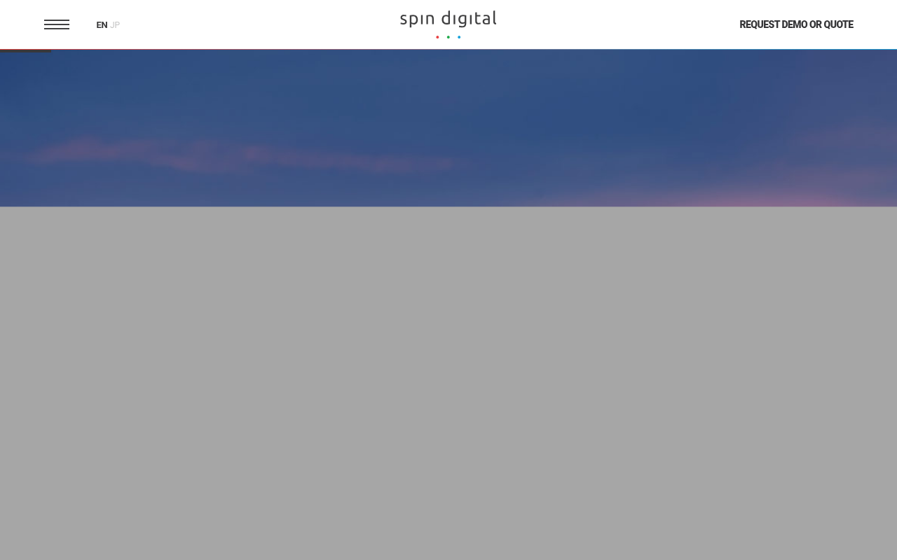 Spin Digital homepage screenshot