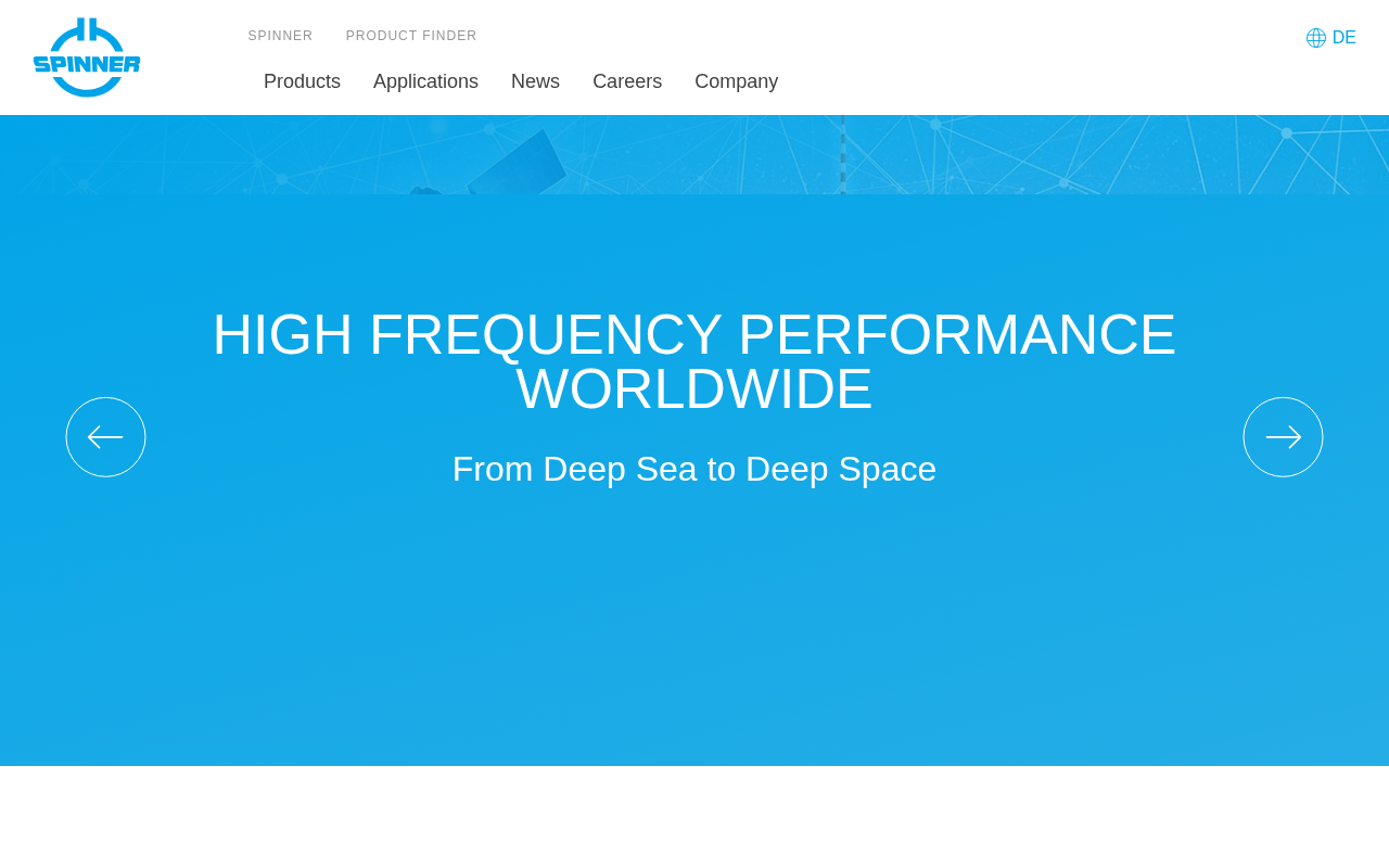 SPINNER homepage screenshot