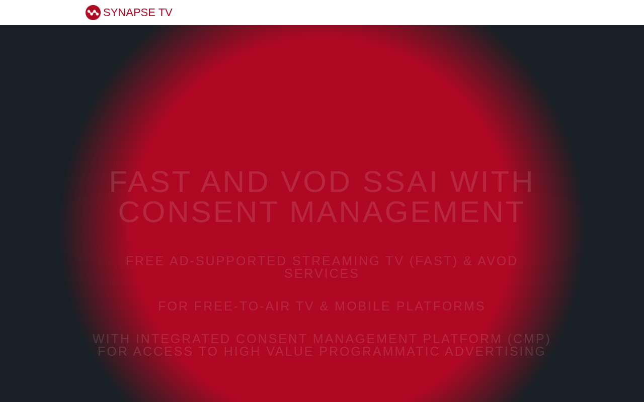 Synapse TV homepage screenshot