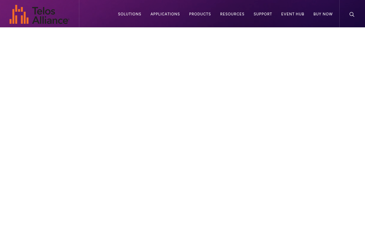 Telos Alliance homepage screenshot