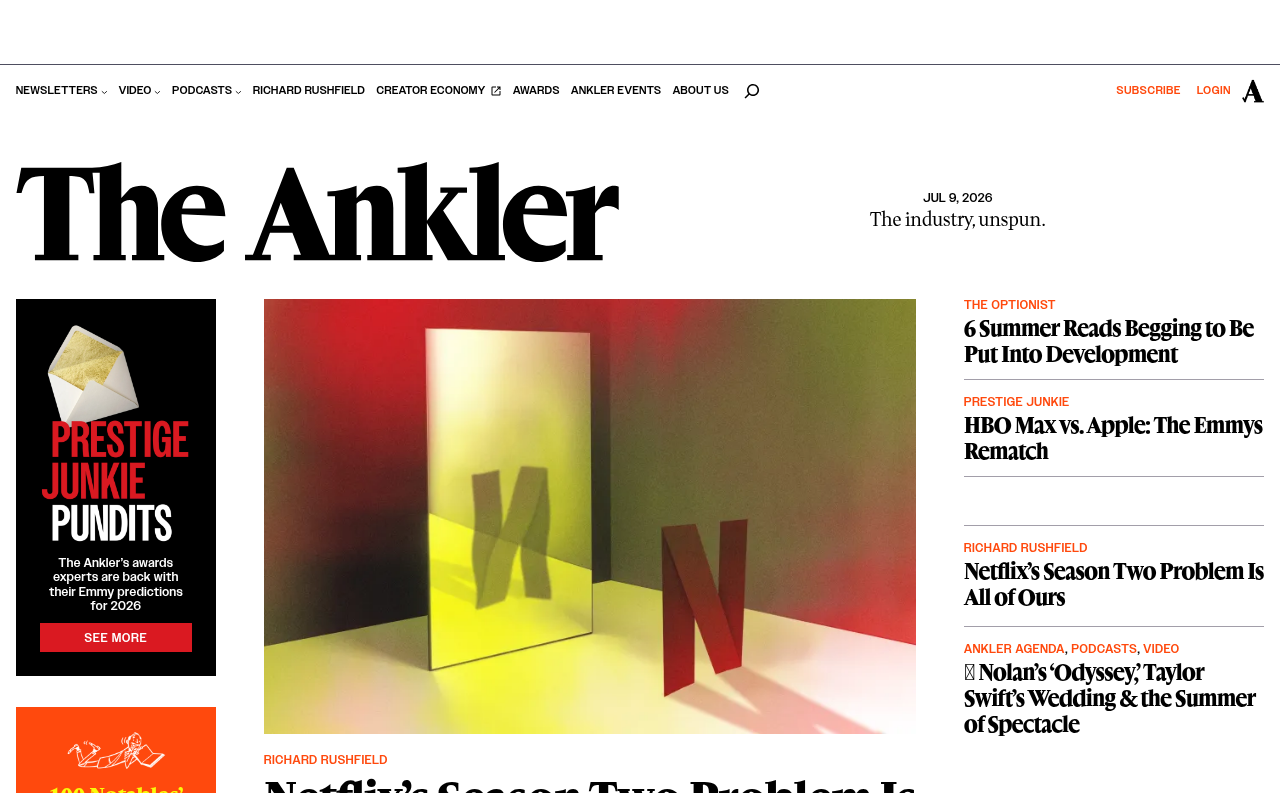 The Ankler homepage screenshot