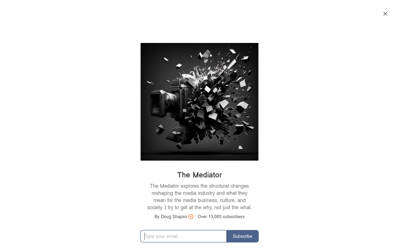 The Mediator homepage screenshot