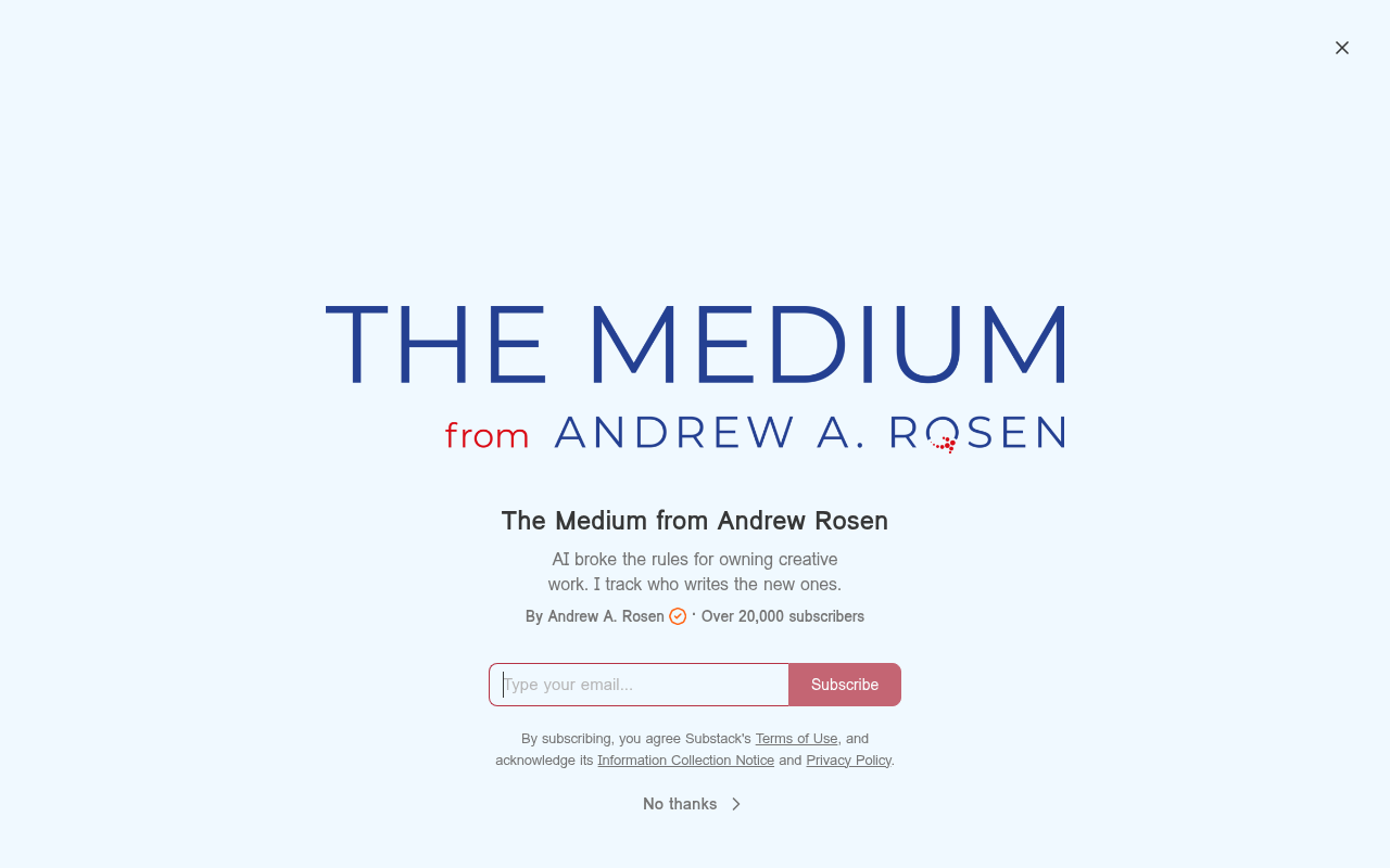 The Medium homepage screenshot