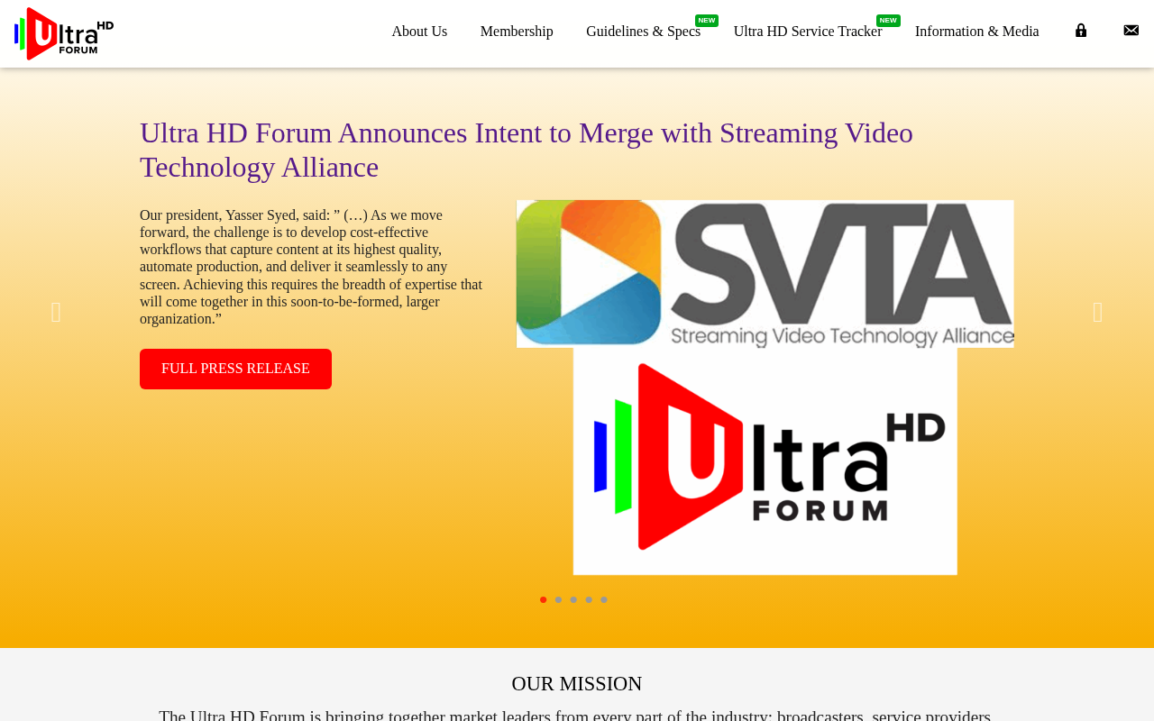 Ultra HD Forum homepage screenshot