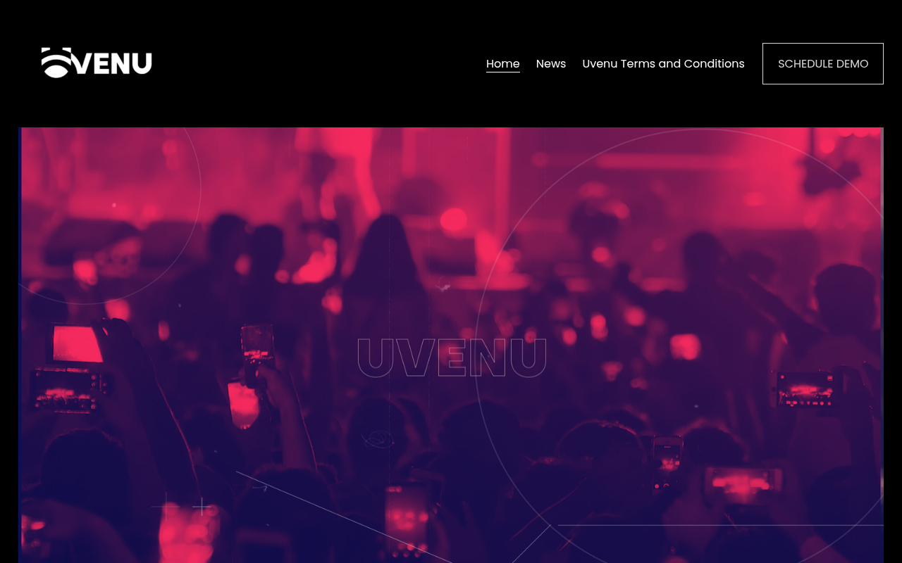 Uvenu homepage screenshot