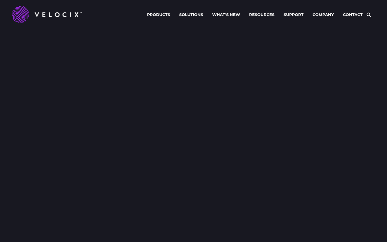 Velocix homepage screenshot