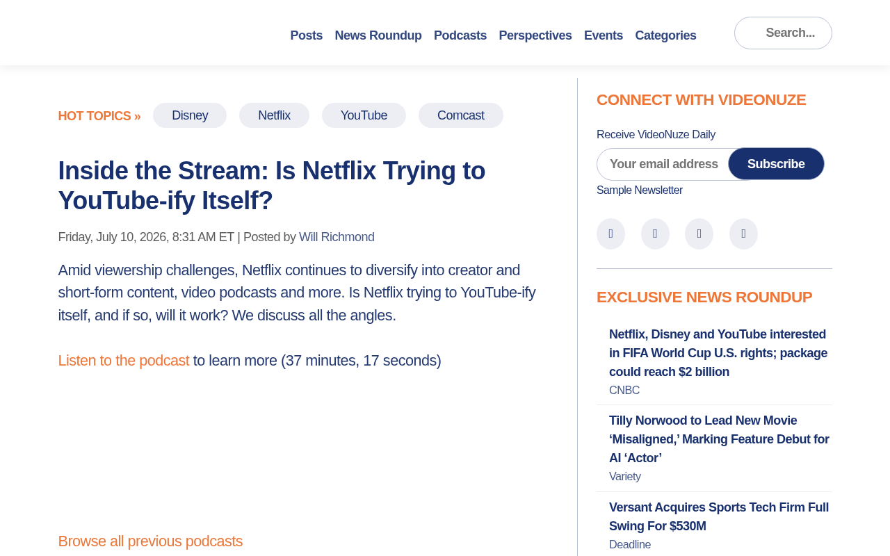 VideoNuze homepage screenshot