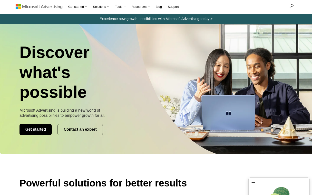Xandr homepage screenshot